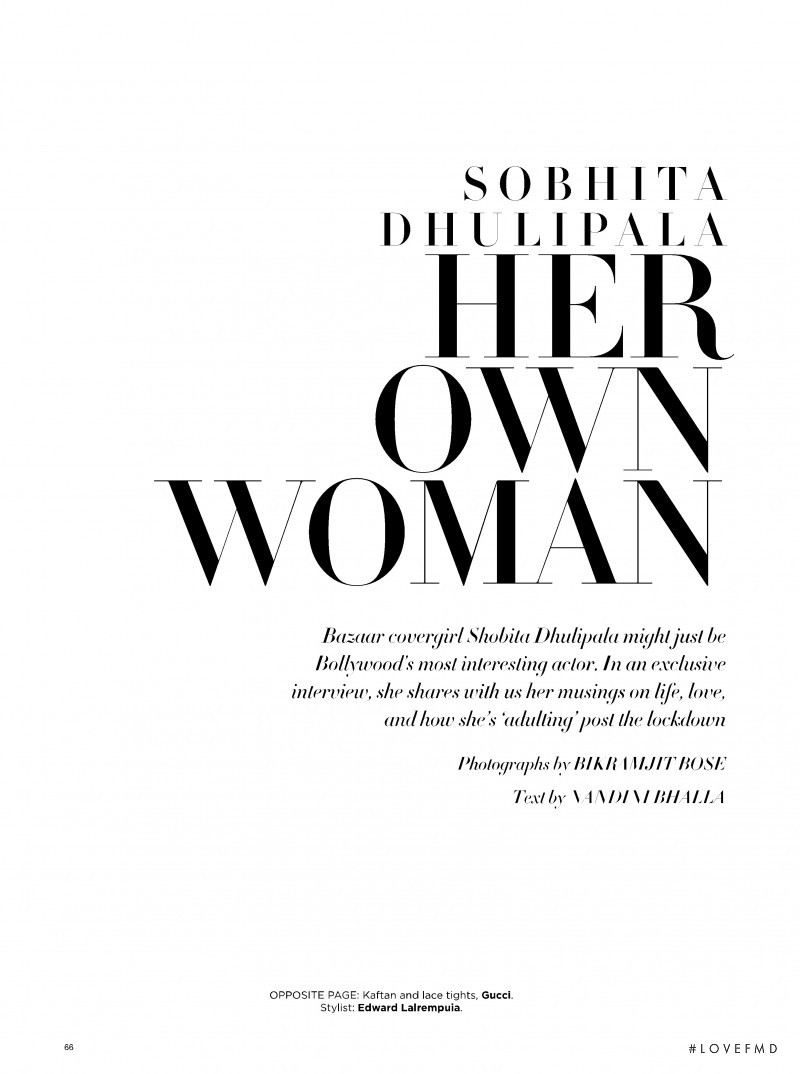 Her Own Woman, September 2020