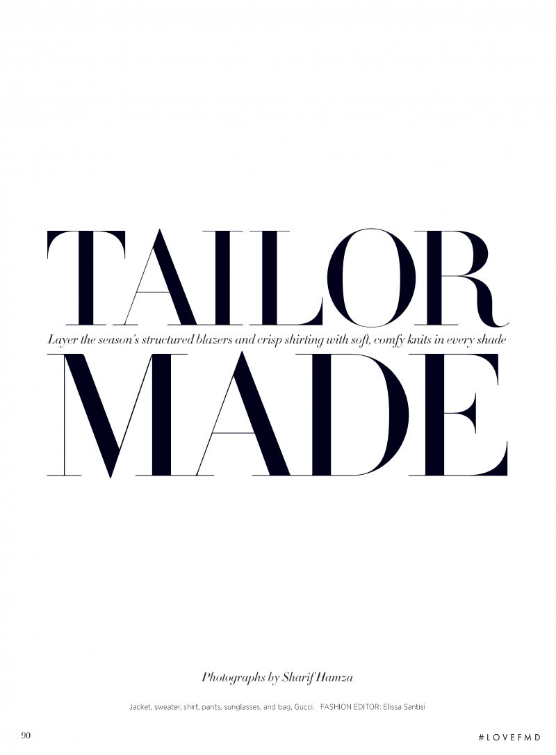 Tailor Made, October 2020