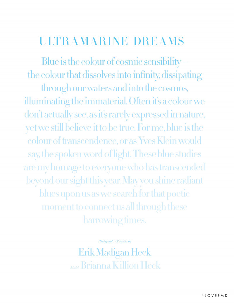 Ultramarine Dreams, November 2020