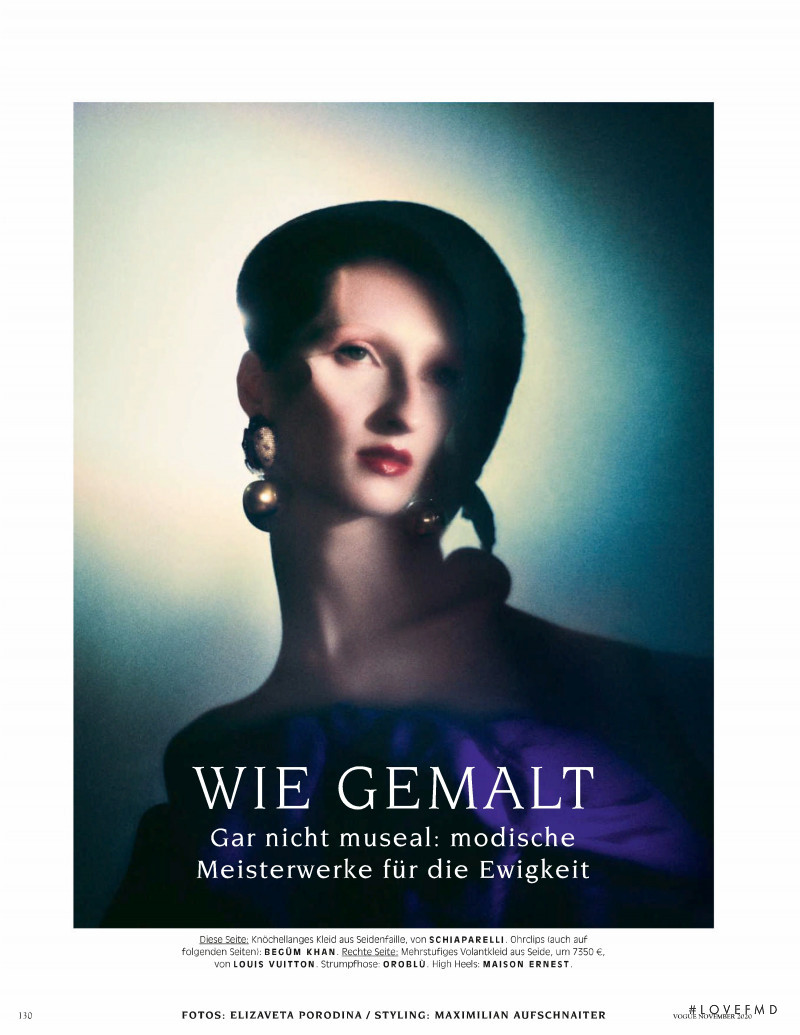 Grace Sharp featured in Wie Gemalt, November 2020