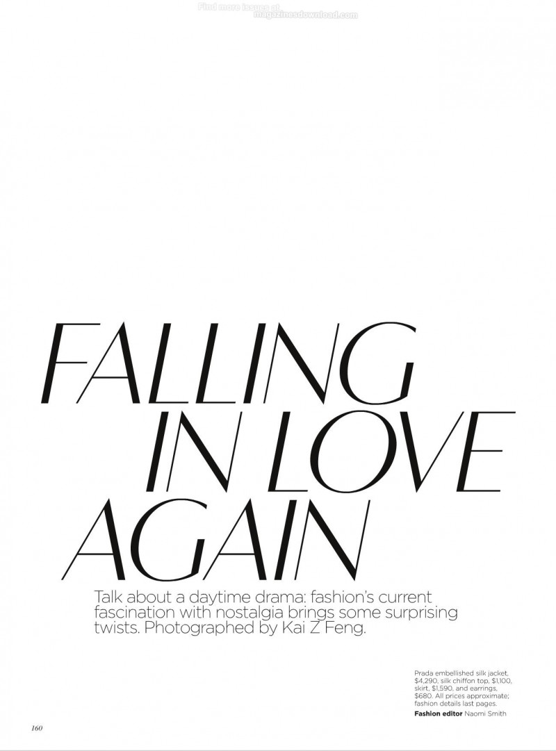 Falling In Love Again, April 2012