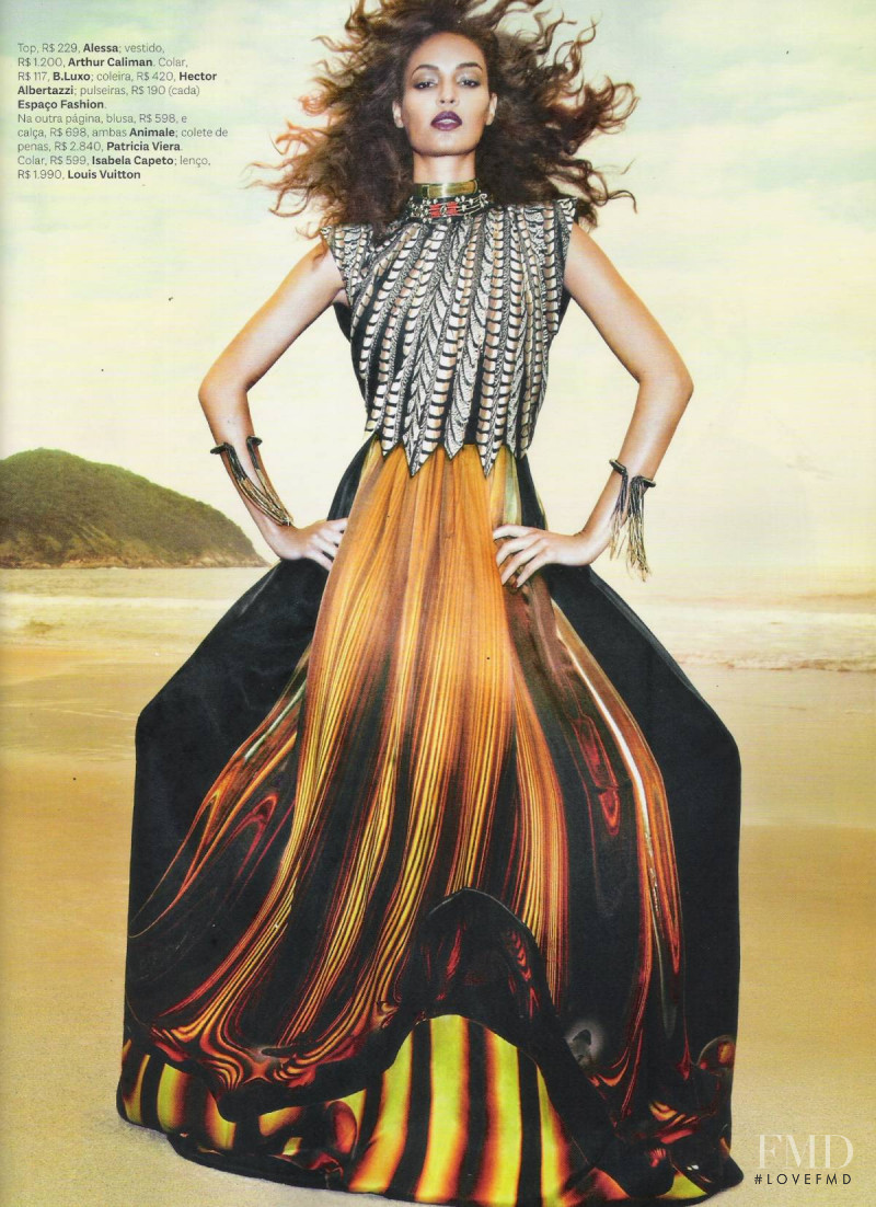 Joan Smalls featured in Maré Étnica, January 2013