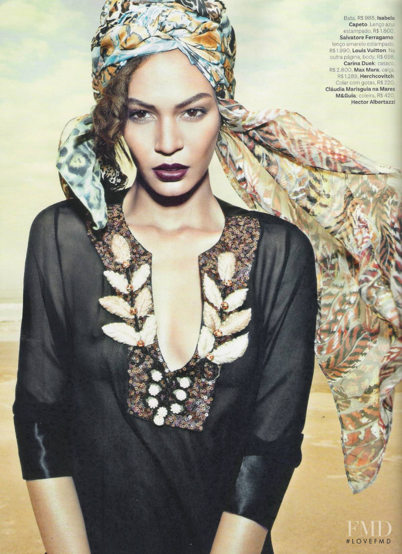 Joan Smalls featured in Maré Étnica, January 2013