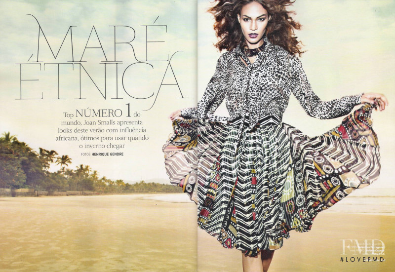 Joan Smalls featured in Maré Étnica, January 2013