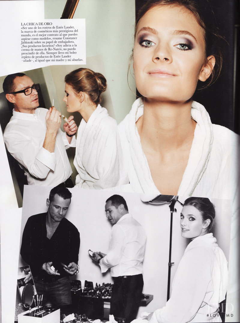 Constance Jablonski featured in Hoy es la noche, April 2011