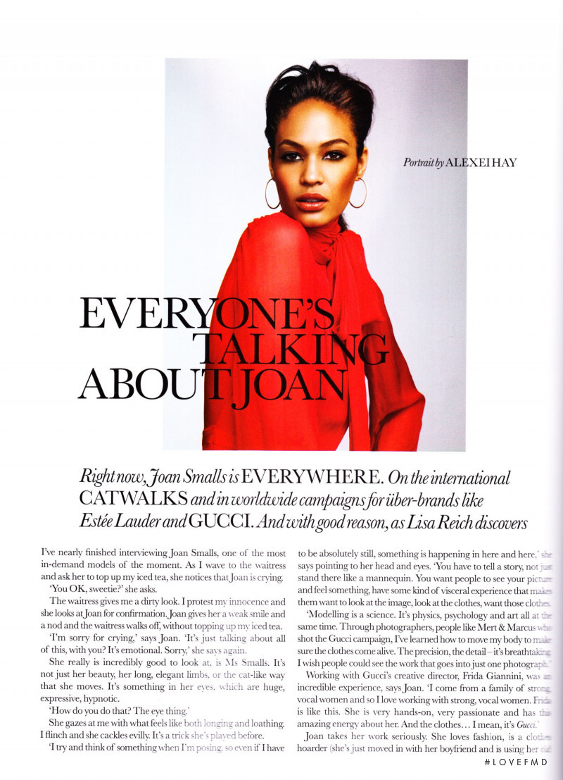 Joan Smalls featured in Female of The Species, October 2011