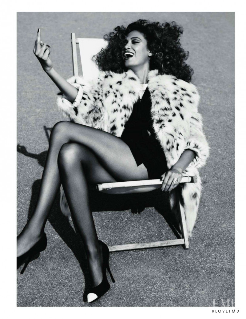 Joan Smalls featured in French Connection, September 2011