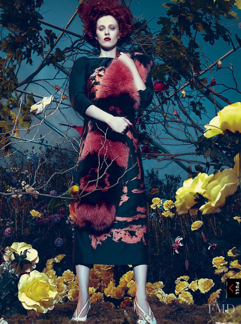 Karen Elson featured in Hothouse Flowers, January 2013