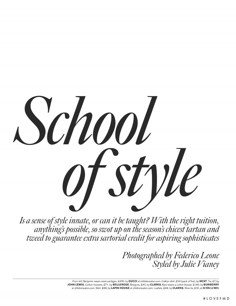 School of style, October 2020