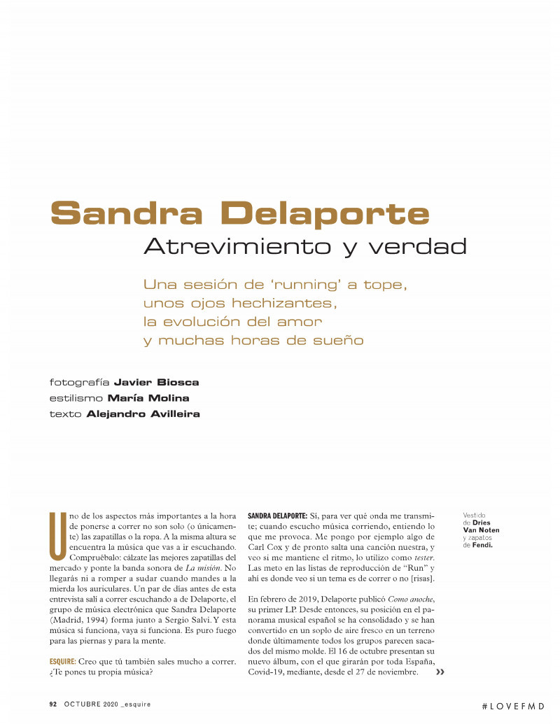 Sandra Delaporte, October 2020