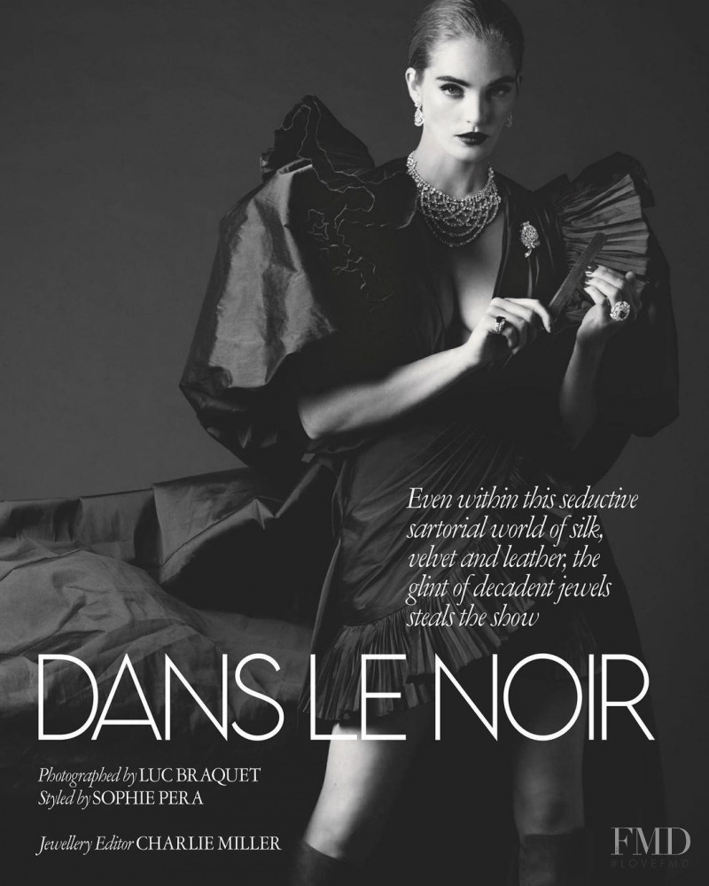 Alexina Graham featured in Dans Le Noir, December 2020