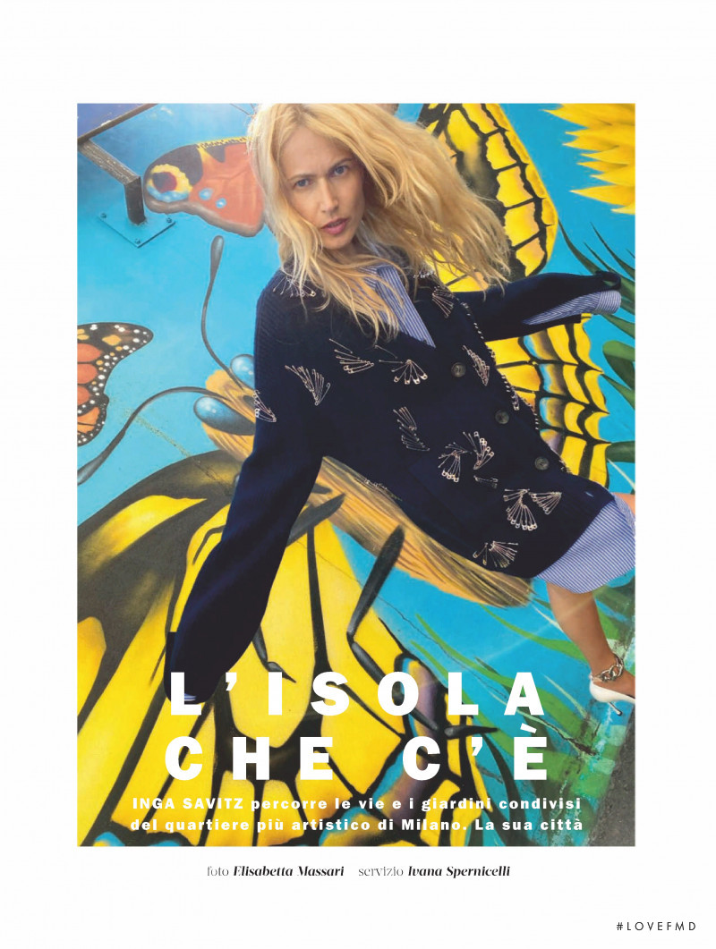 Inga Savits featured in L\'Isola Che C\'E, October 2020