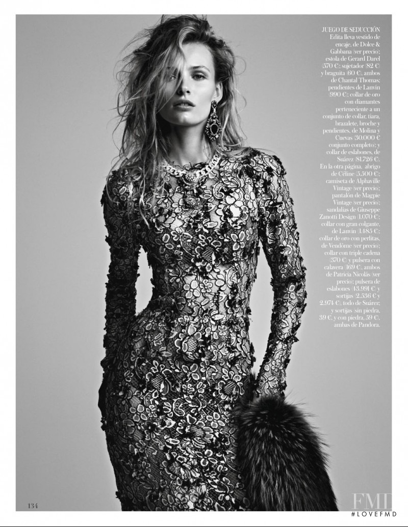 Edita Vilkeviciute featured in El Efecto Vintage, January 2013