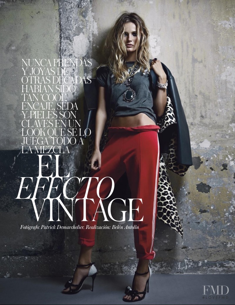 Edita Vilkeviciute featured in El Efecto Vintage, January 2013