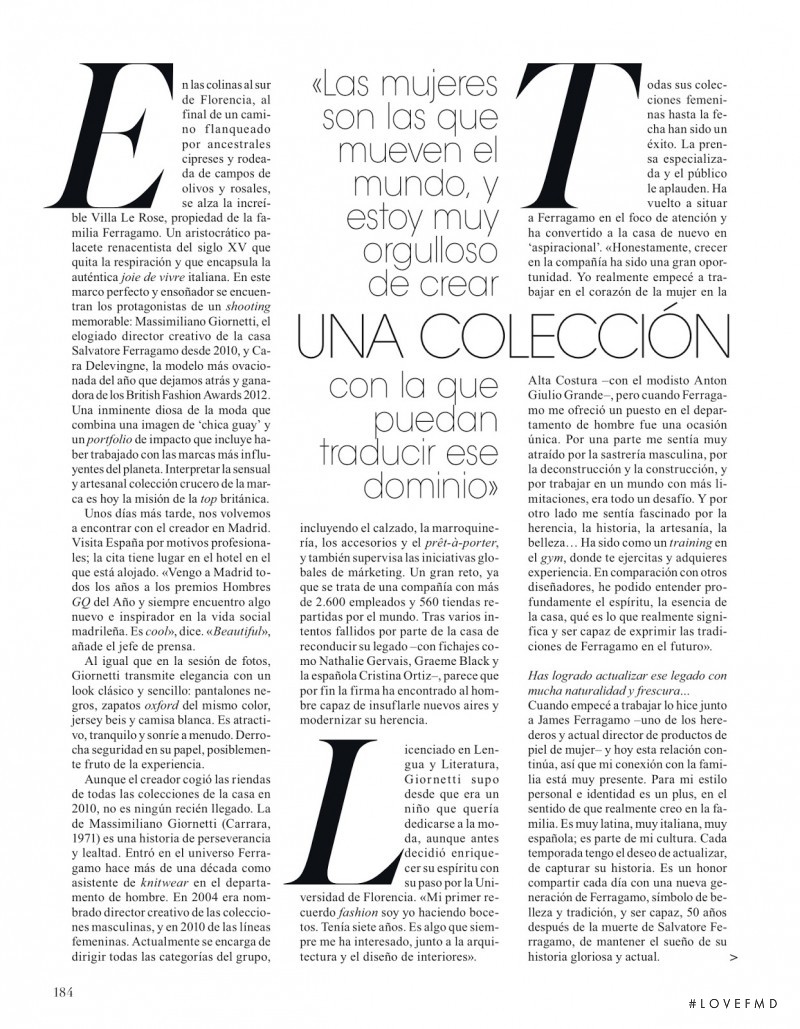 A La Italiana, January 2013