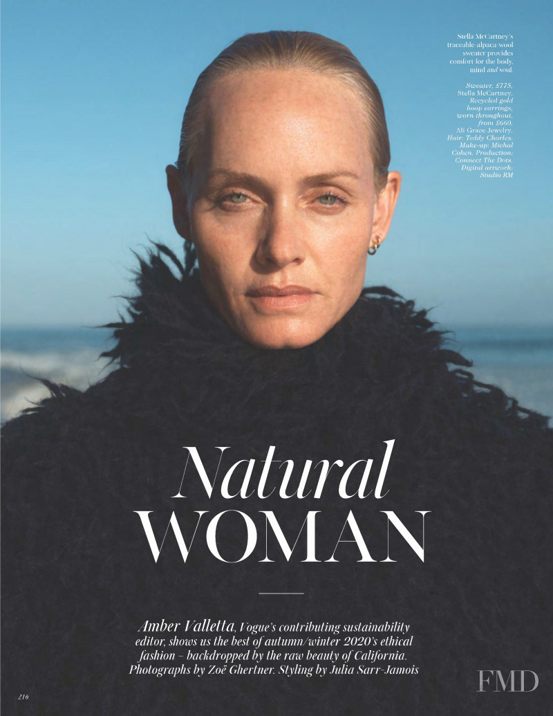 Amber Valletta featured in Natural Woman, November 2020