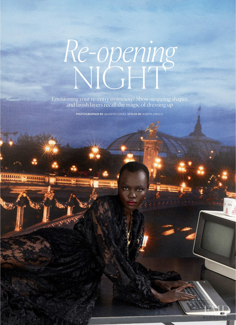 Grace Bol featured in Re-opening Night, December 2020