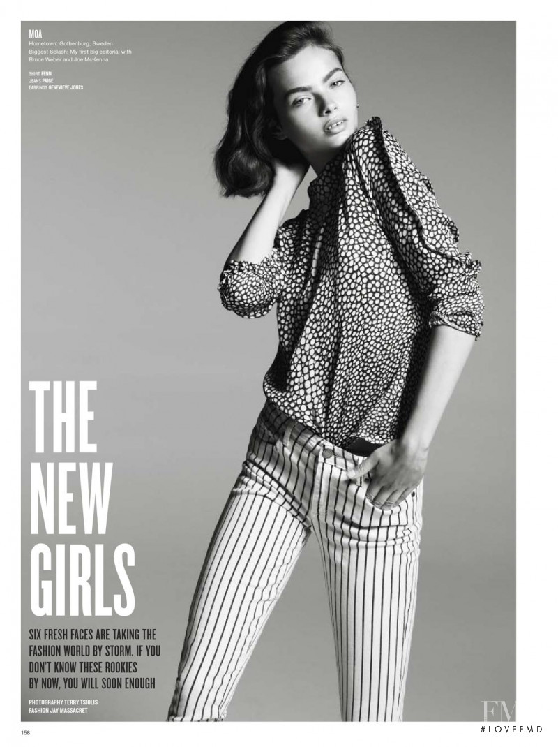 Moa Aberg featured in New Girls, September 2012