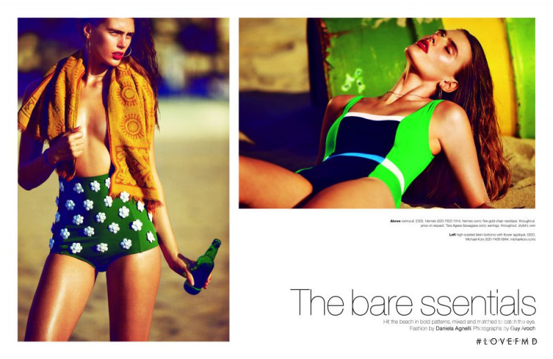 Madison Headrick featured in The bare ssentials, May 2014