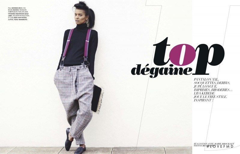 Liya Kebede featured in Top Degaine, December 2012