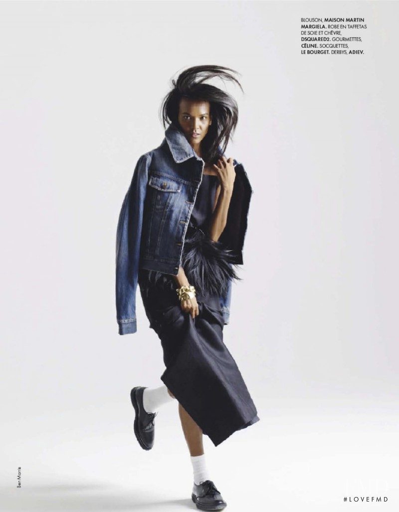 Liya Kebede featured in Top Degaine, December 2012