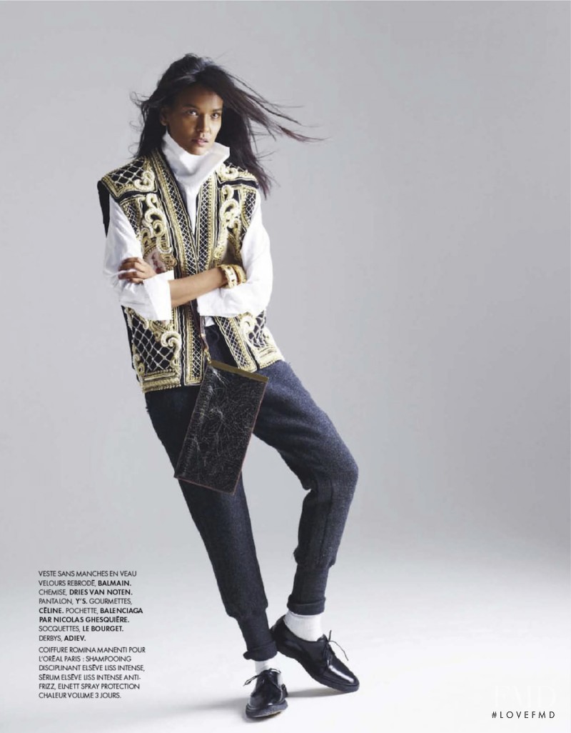 Liya Kebede featured in Top Degaine, December 2012