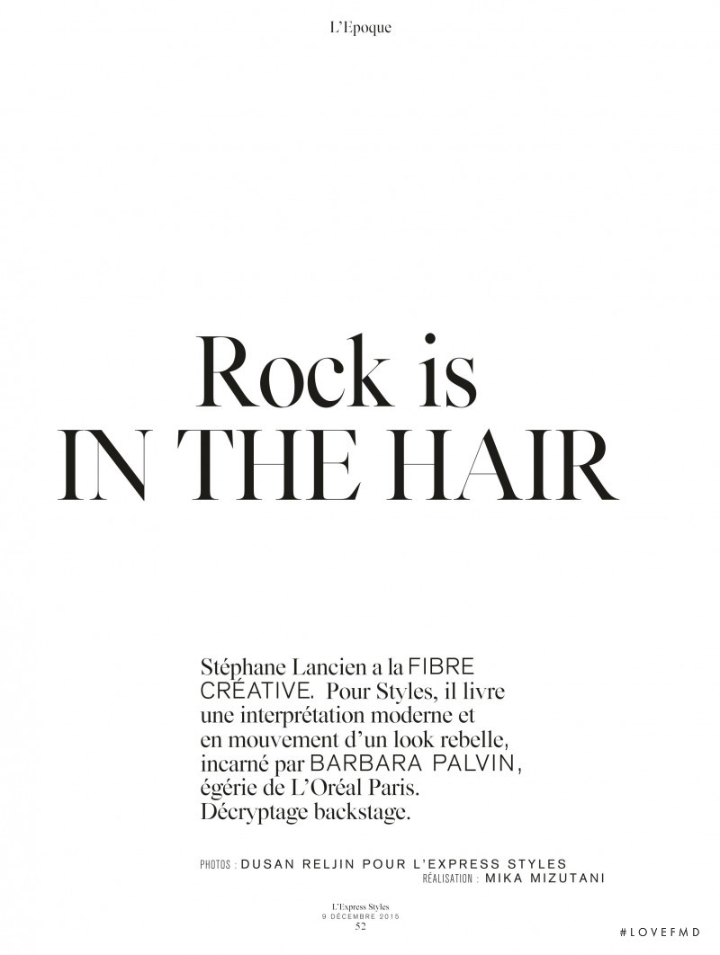 Rock Is In The Hair, December 2015