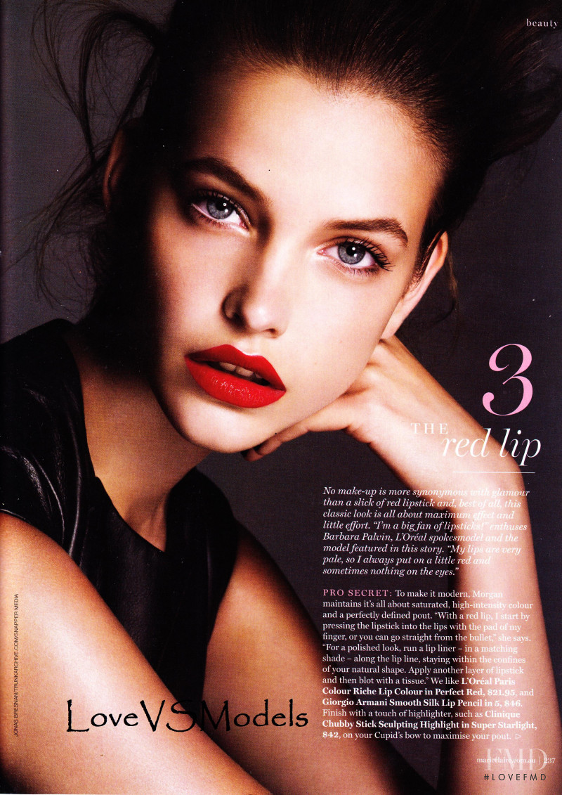 Barbara Palvin featured in The 5 Make-Up Classics, September 2015