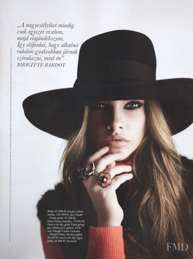 Barbara Palvin featured in Place Vendome, December 2008