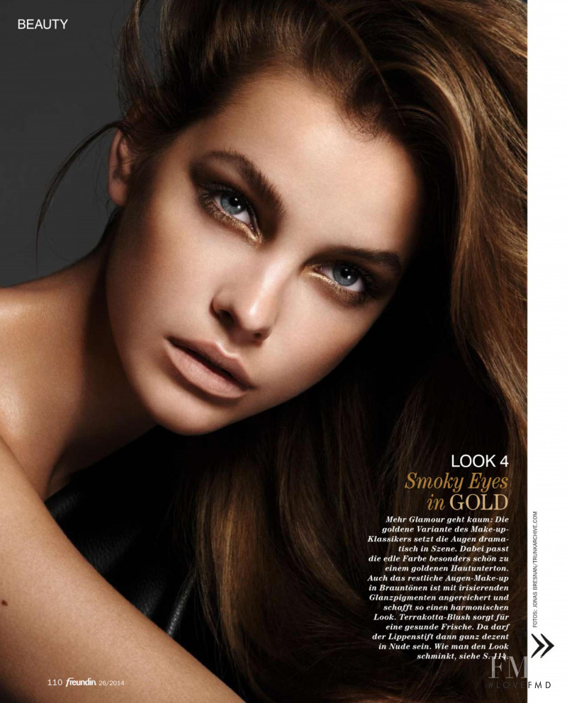 Barbara Palvin featured in Festlich mit Metallic-Glow, December 2014