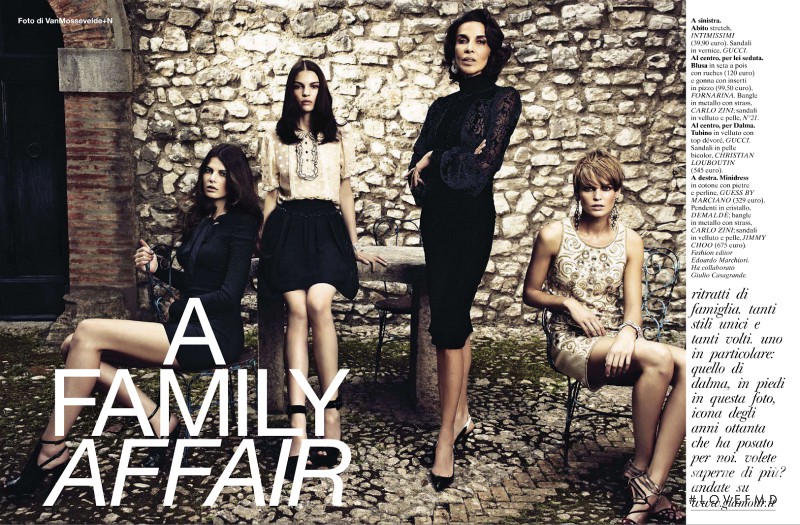 Celine van Amstel featured in A Family Affair, December 2012