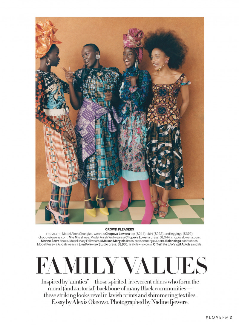 Kesewa Aboah featured in Family Values, December 2020