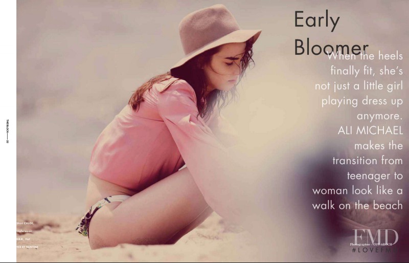 Ali Michael featured in Early Bloomer, September 2012