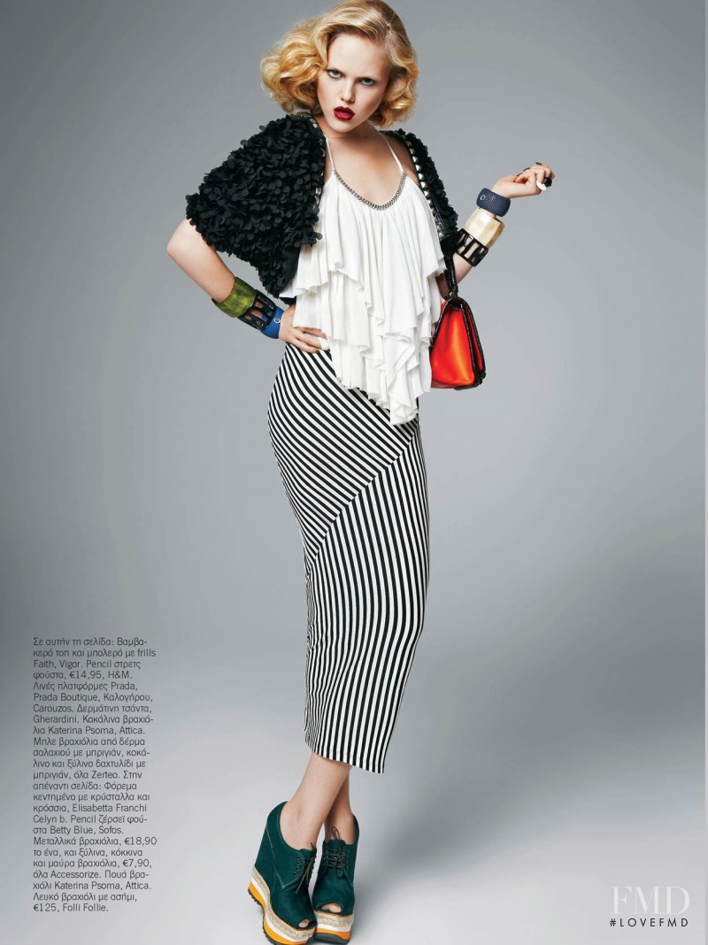 Anne Sophie Monrad featured in Dress For Less, February 2011