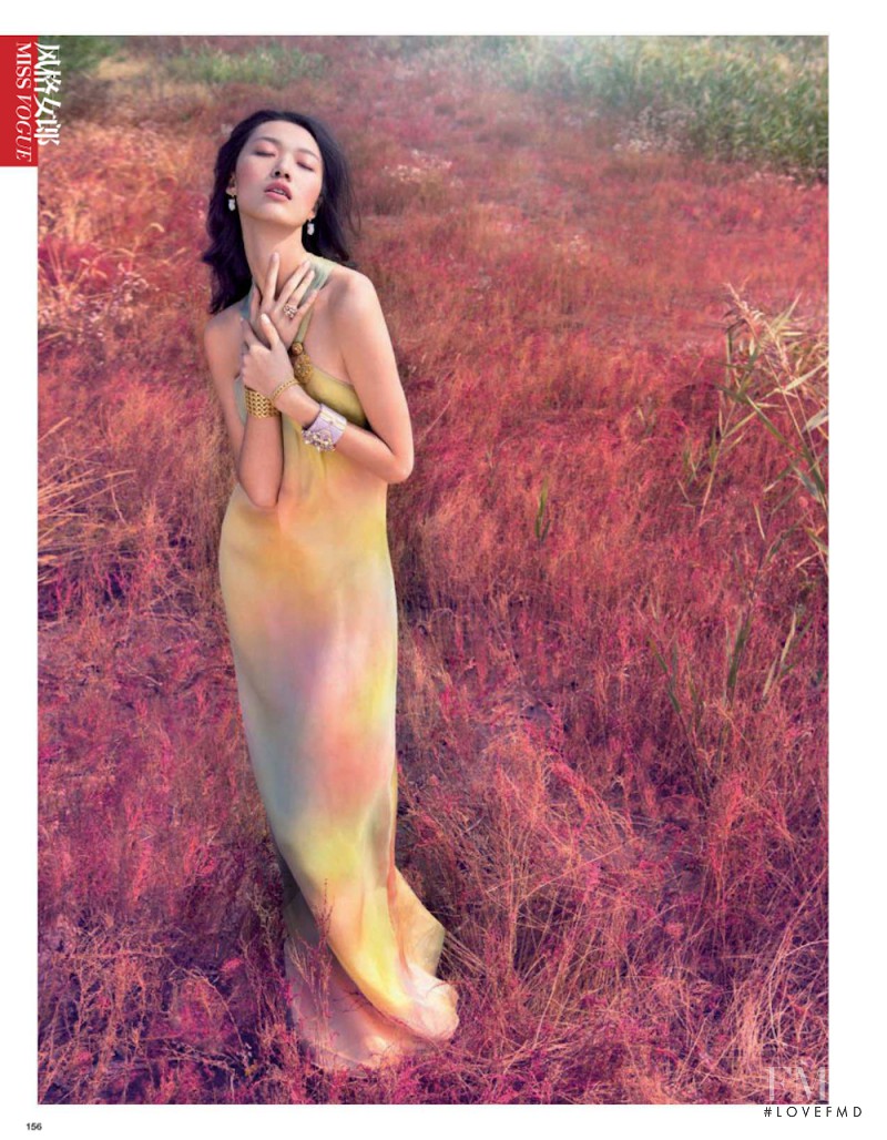 Tian Yi featured in Romantic Pastel, January 2013