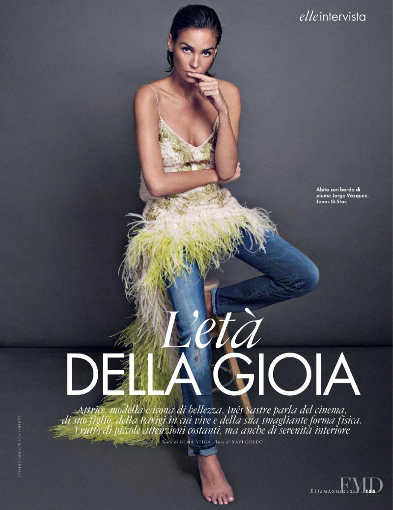 Ines Sastre featured in L\'eta Della Gioia, May 2014