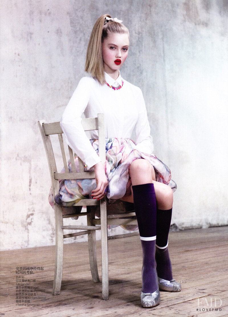 Lindsey Wixson featured in Child In Time, March 2011