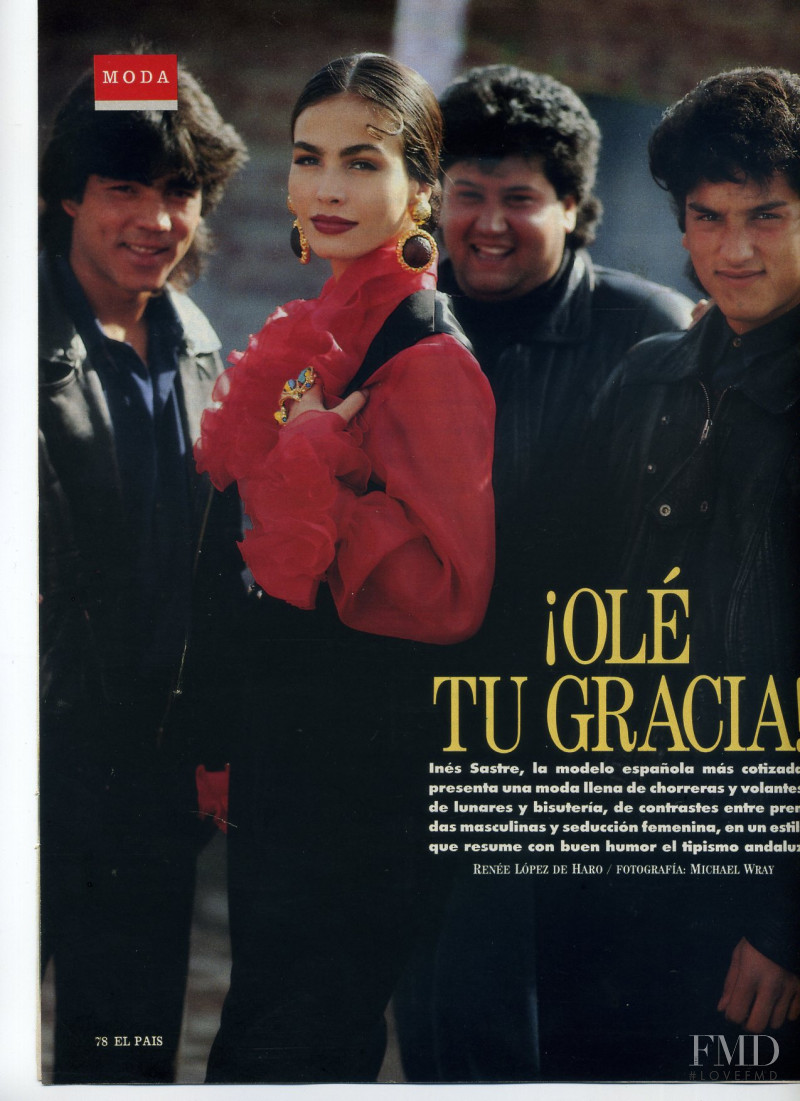 Ines Sastre featured in Olé, tu gracia, February 1991