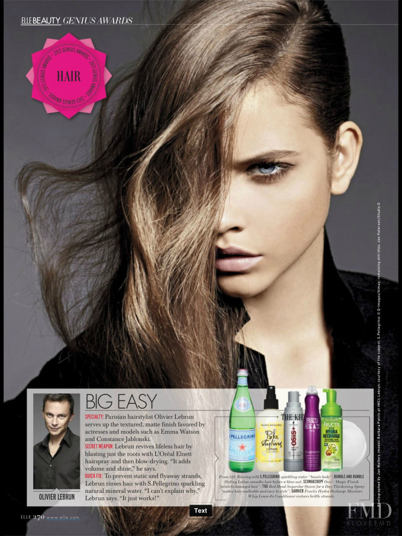 Barbara Palvin featured in Beauty, April 2013