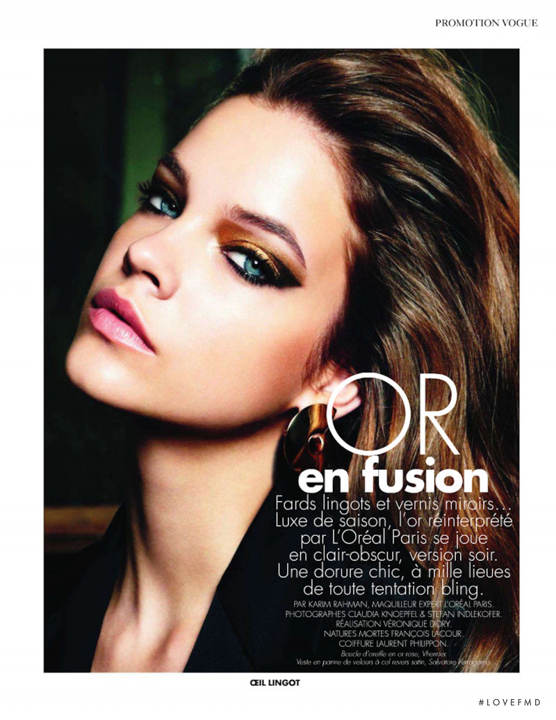 Barbara Palvin featured in Or en fusion, November 2011