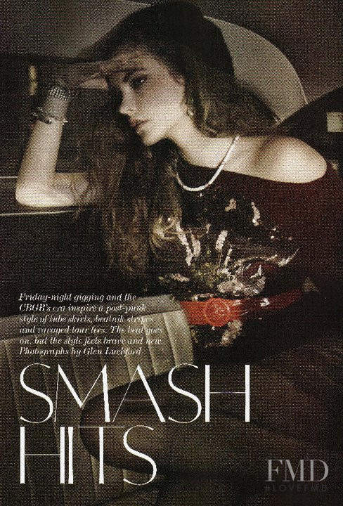 Barbara Palvin featured in Smash Hits, April 2011