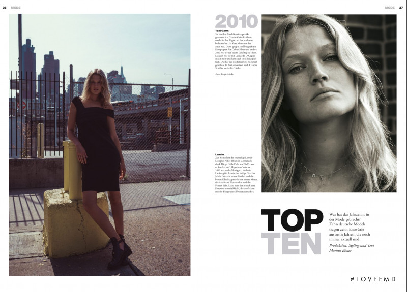 Toni Garrn featured in Top Ten, September 2019