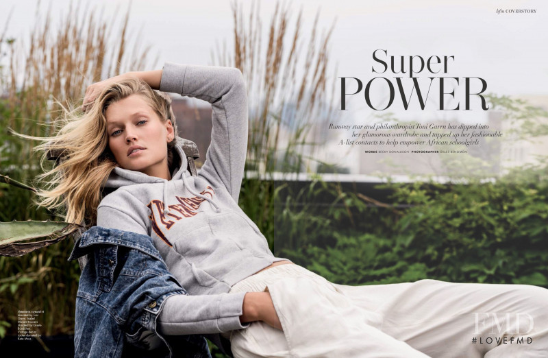 Toni Garrn featured in Super Power, November 2017