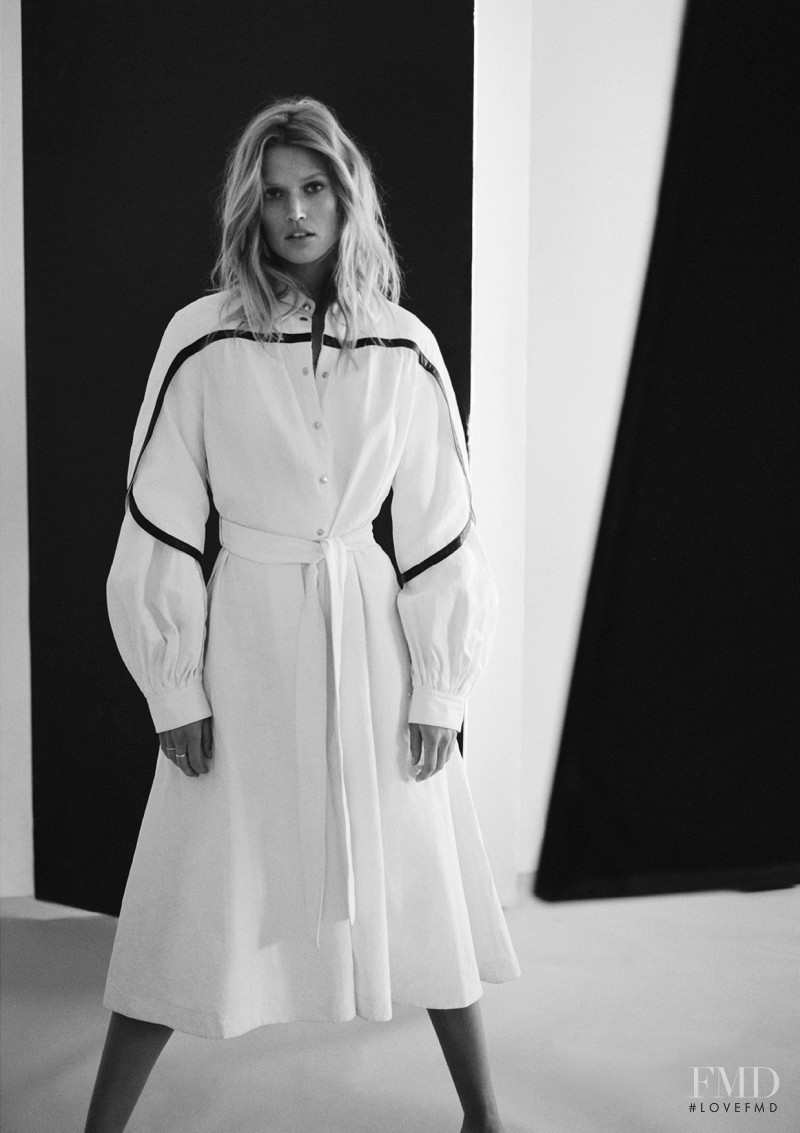 Toni Garrn featured in Monochrome Minimalism, February 2017