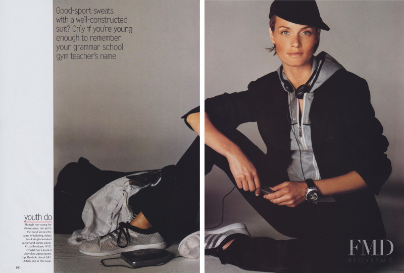 Amber Valletta featured in What Suits You, August 2001