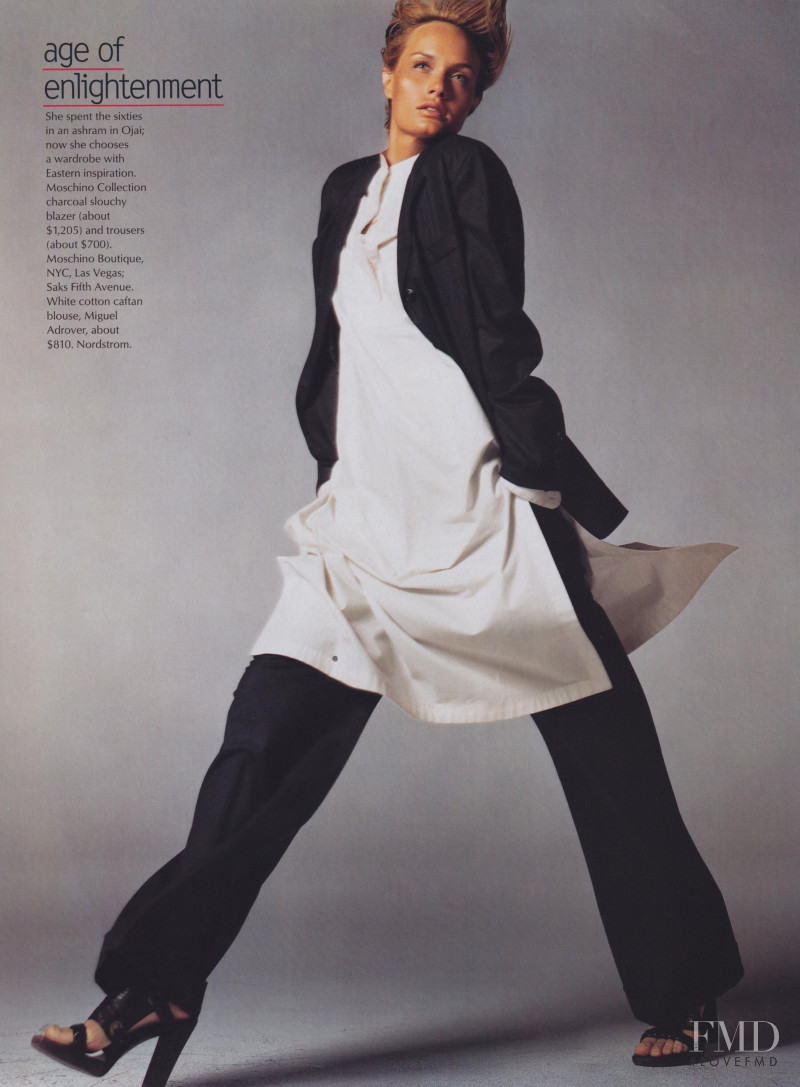 Amber Valletta featured in What Suits You, August 2001