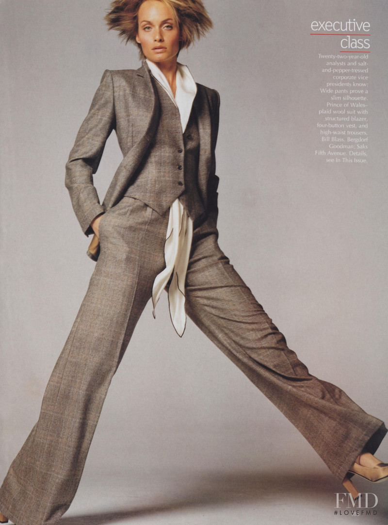 Amber Valletta featured in What Suits You, August 2001