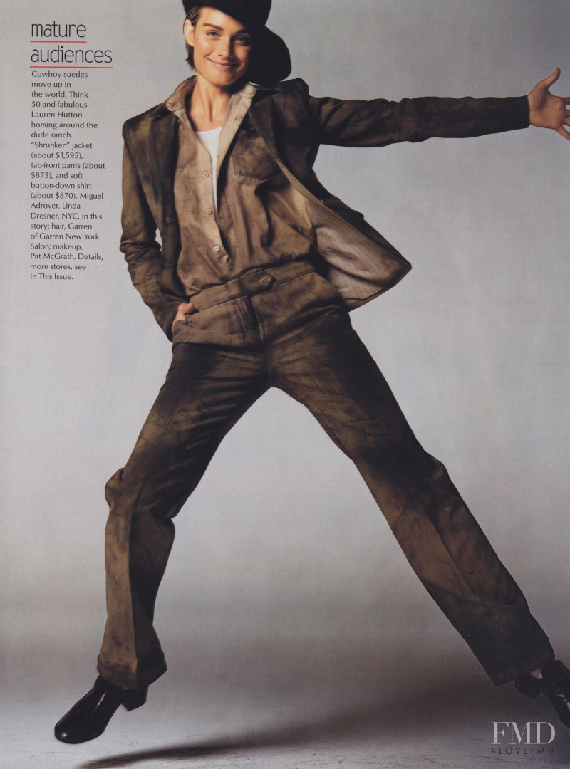 Amber Valletta featured in What Suits You, August 2001