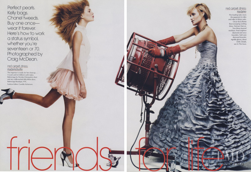 Amber Valletta featured in Friends for Life, August 2003