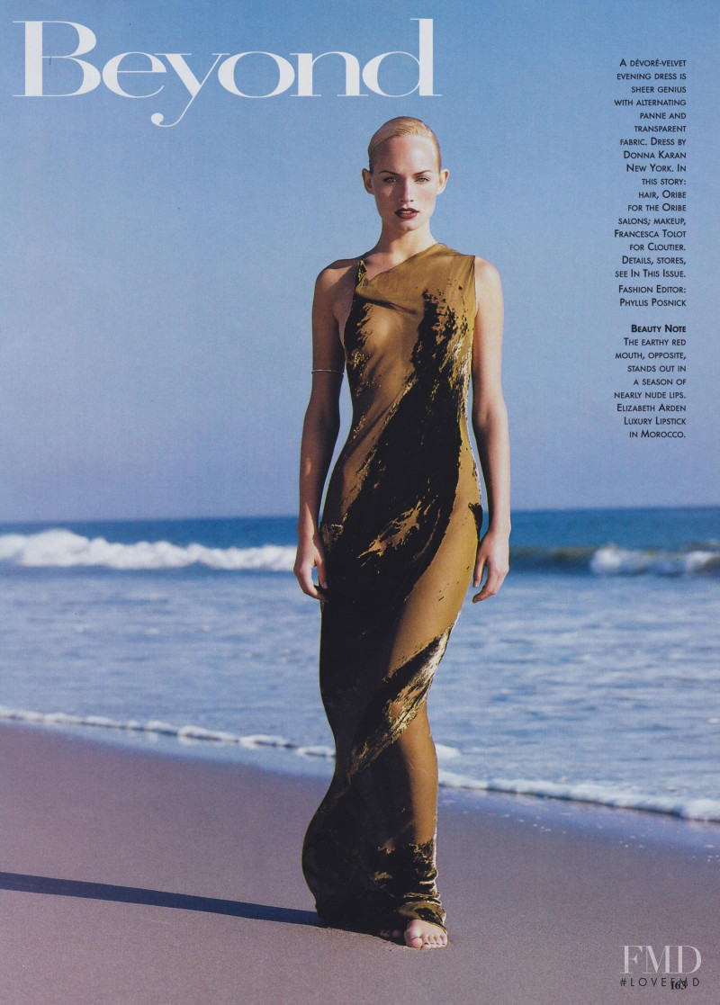 Amber Valletta featured in Beach and Beyond, June 1996